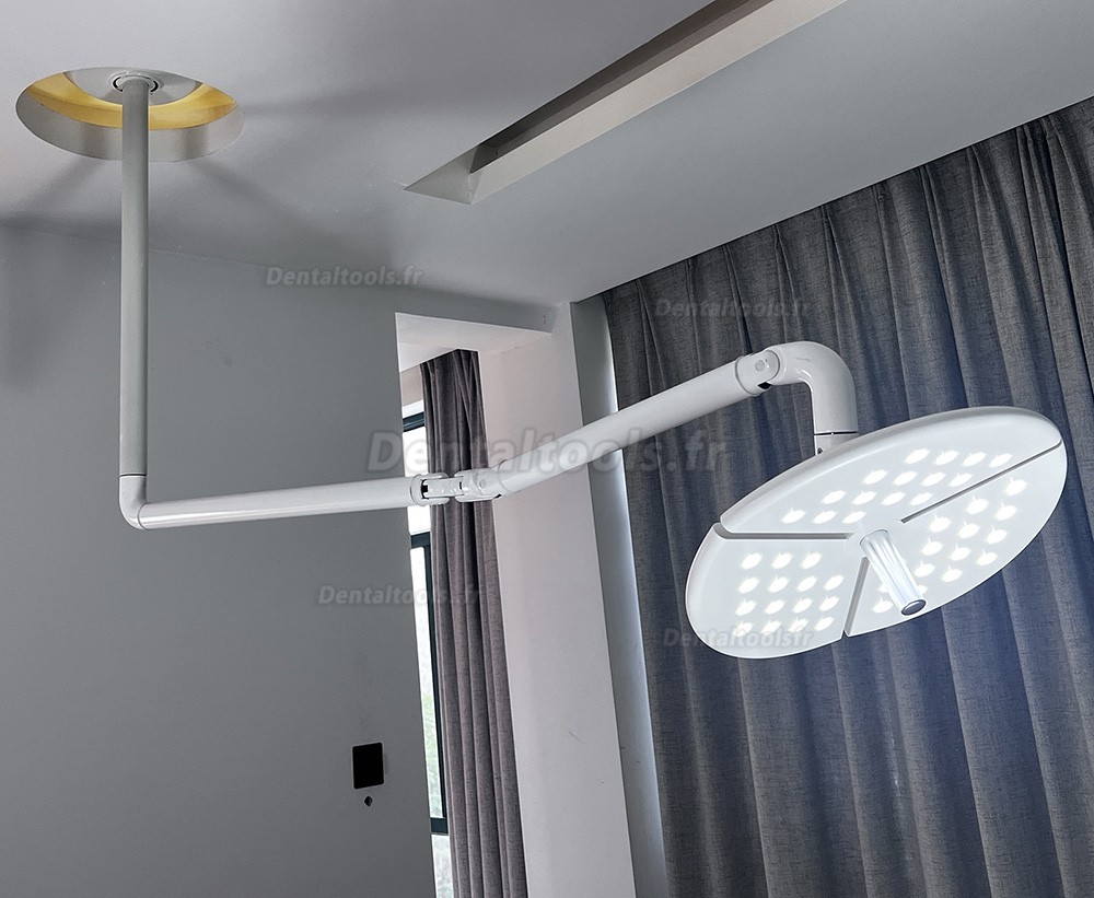 KWS KD-2036D-4 lampe scialytique dentaire LED sans ombre 80W montage plafond